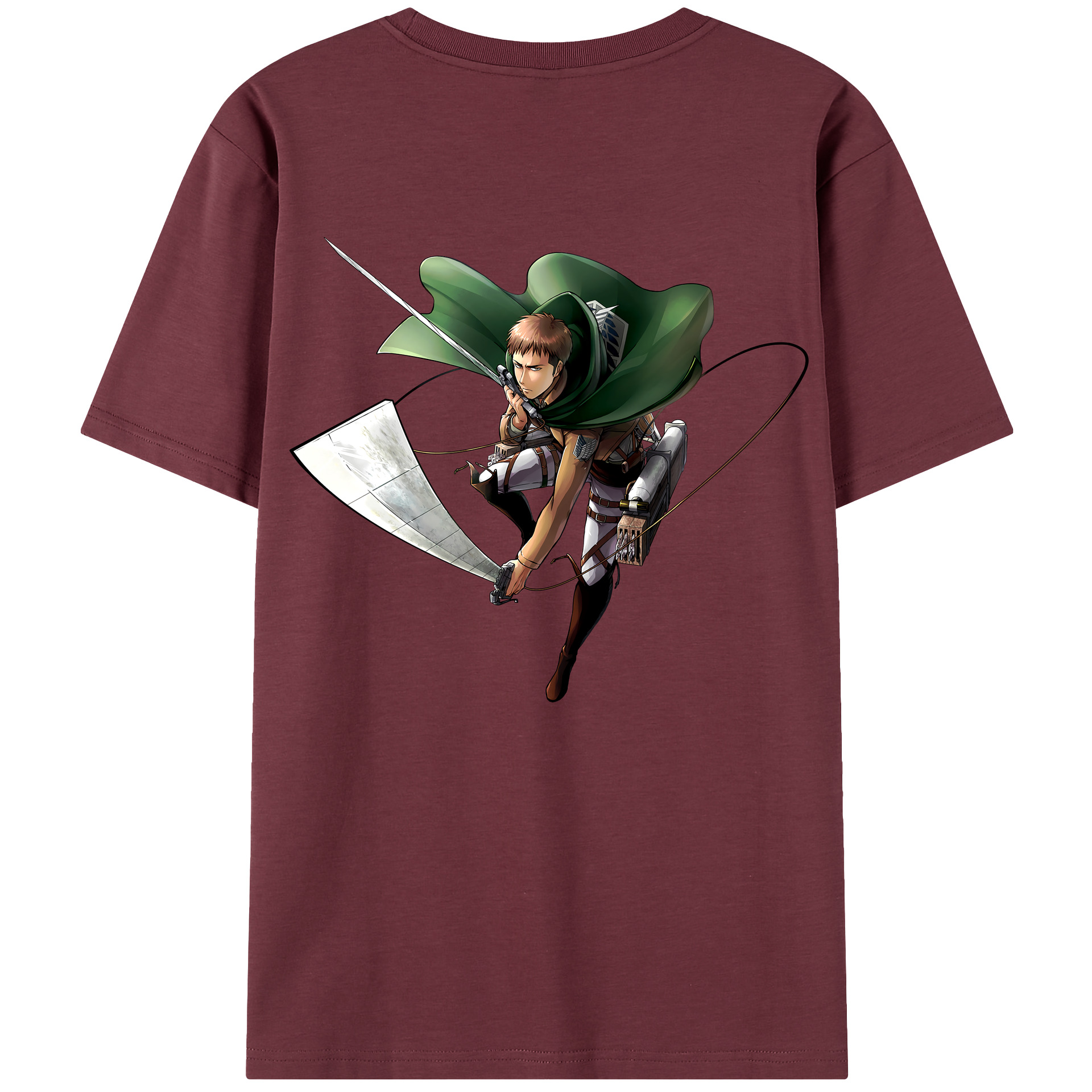 （画像用） 進撃の巨人 Attack on Titan 綿100％半袖Tシャツ（背面プリント）